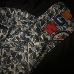 Bape Camouflage Zip Up Jacket Blue 