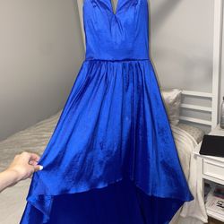 Blue Strapless Dress