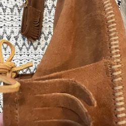 Minnetonka Fringed Moccasin Bootie