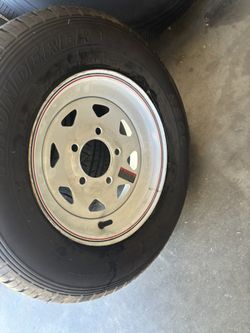 Only 1  155r 12 8 Ply $100 With Rim 