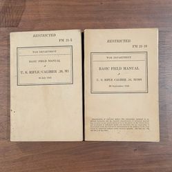 War Department Basic Field Manuals $5