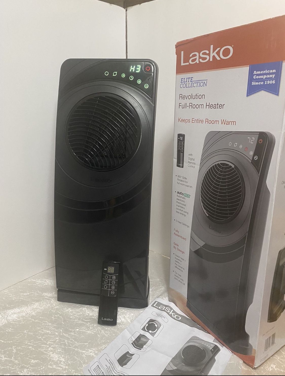 Lasko Elite Collection Revolution Full Room Ceramic heater with remote  control for Sale in Orange, CA - OfferUp
