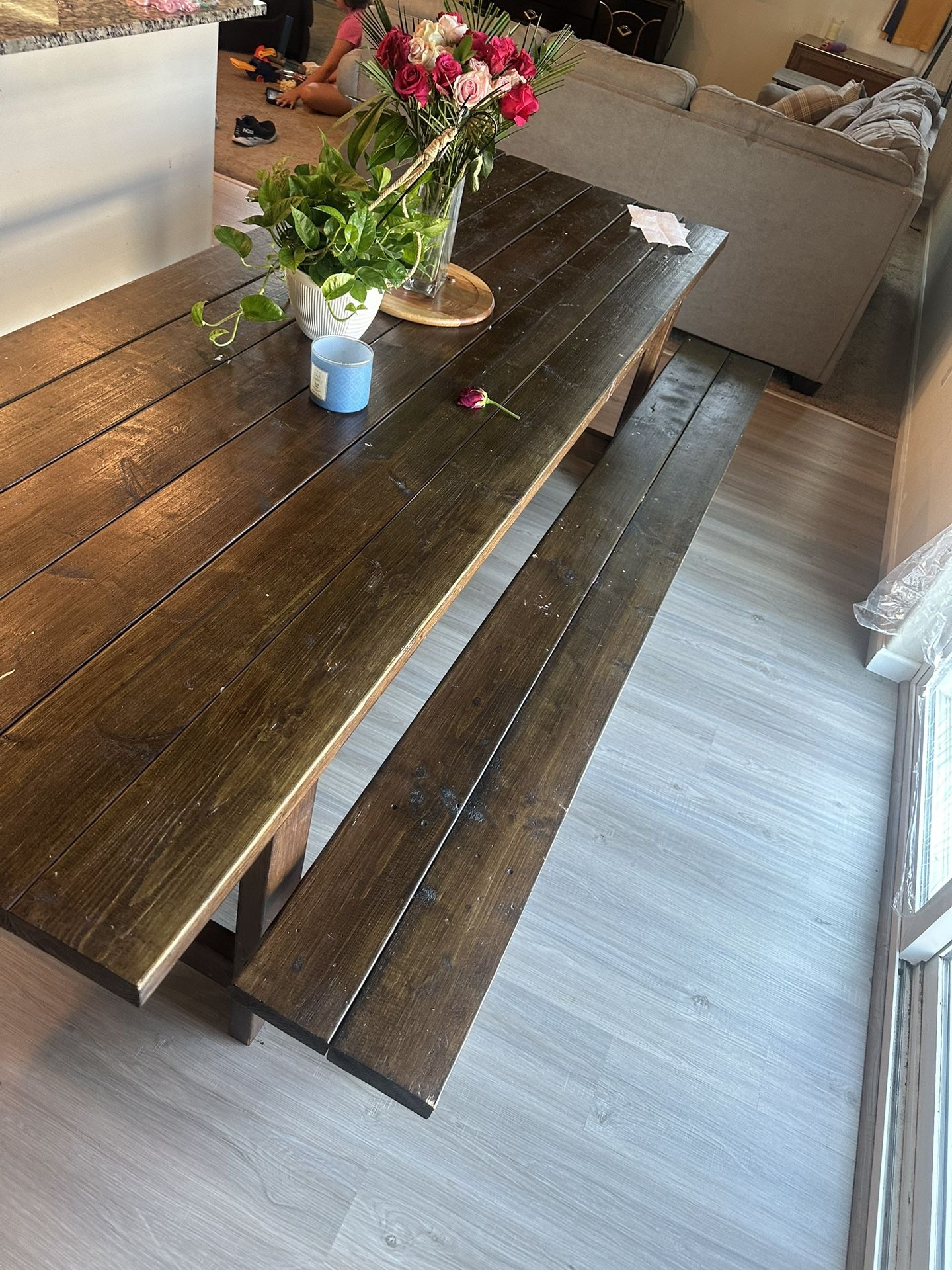 Solid Wood Dining Room Table