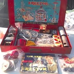 Erector Set No.10.5  Amusement Park Set.The Worlds GREATEST Construction Toy. 1951. 74years has all original Parts and Instruction Manual. Excellent C
