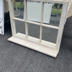 Mirror Window/ With Shelf 