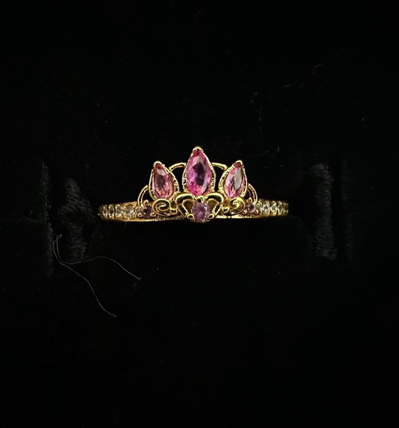 Disney Princess Rapunzel Tiara Ring Size 6,7, 71/2,