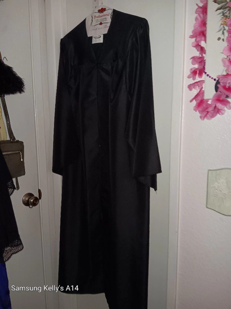 Black Graduation  Gown.