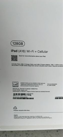 Apple iPad size 7” x 10