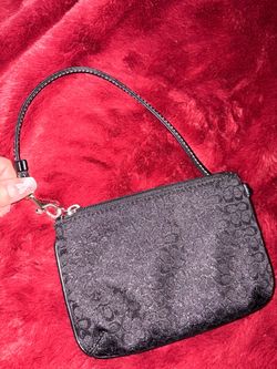 Coach Signature Mini Wristlet Clutch Bag