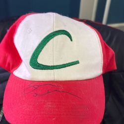 Pokemon Hat Signed And Certified By Ask (voice Actor) 