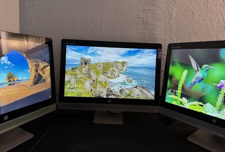 All In One Desktop PCs- I Have A Few HP Dell & Lenovo Touchscreen & Non Touch All In Perfect Working Condition From $125