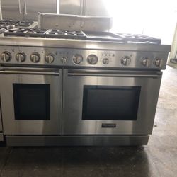 Thermador 48” Stainless Steel Dual Fuel Gas Range Stove 