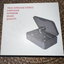 True Wireless Earbuds Bluetooth Headphones with Wireless Charging Case  Stereo Earphones in-Ear Built-in Mic Headset