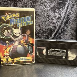 Pokemon: Mewtwo Returns (VHS, 2001, Clamshell Packaging)