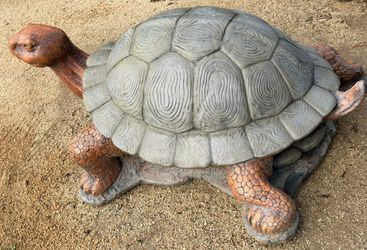 XL Concrete Turtle Garden Decor