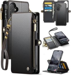ZIPFOLY Detachable Magnetic Wallet Case RFID, Wrist Strap, Kickstand A17 5G