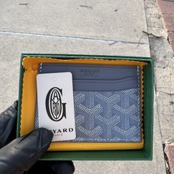 Goyard Card Holder Wallet In Grey 