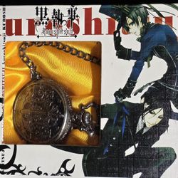 Kuroshitsuji Cosplay Anime Collectible Pocket Watch in Box