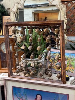 Antique wind charm India solid wood, solid iron