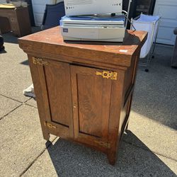 Wood Chest / Record Storage