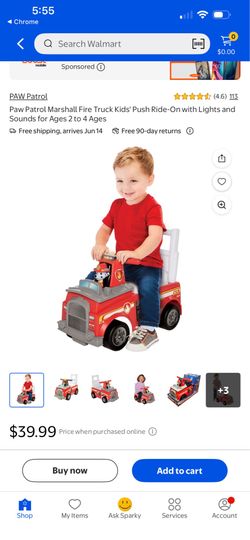 Tide on paw patrol fire truck
