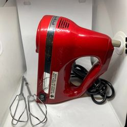 KitchenAid 7-Speed Hand Mixer KHM7TER2 Red W/ Beaters Tested