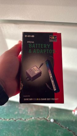 Gameboy Color Battery and Adaptor