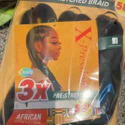 X-pression Pre stretched hair