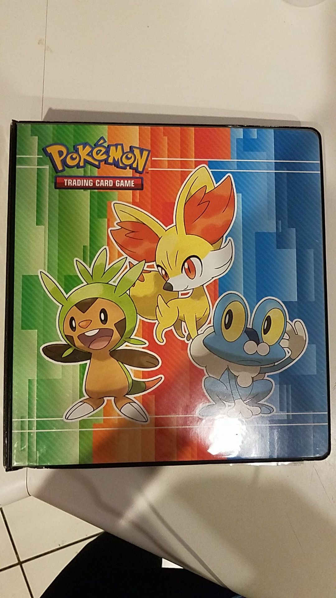 Pokemon card binder with card inserts