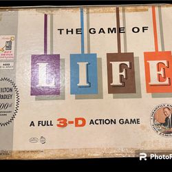 ORIGINAL Vintage 1960 “The Game of Life” Milton Bradley