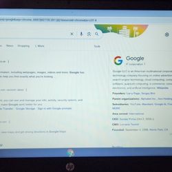 HP Chromebook X360 Touch Screen Laptop