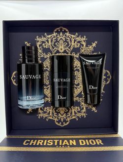 Dior Sauvage Eau de Toilette 3-Pc. Gift Set  Dior Sauvage Eau de Toilette 3.4 oz (100 ml) Dior Sauvage Deodorant Stick 2.6 oz Dior Sauvage After-Shave
