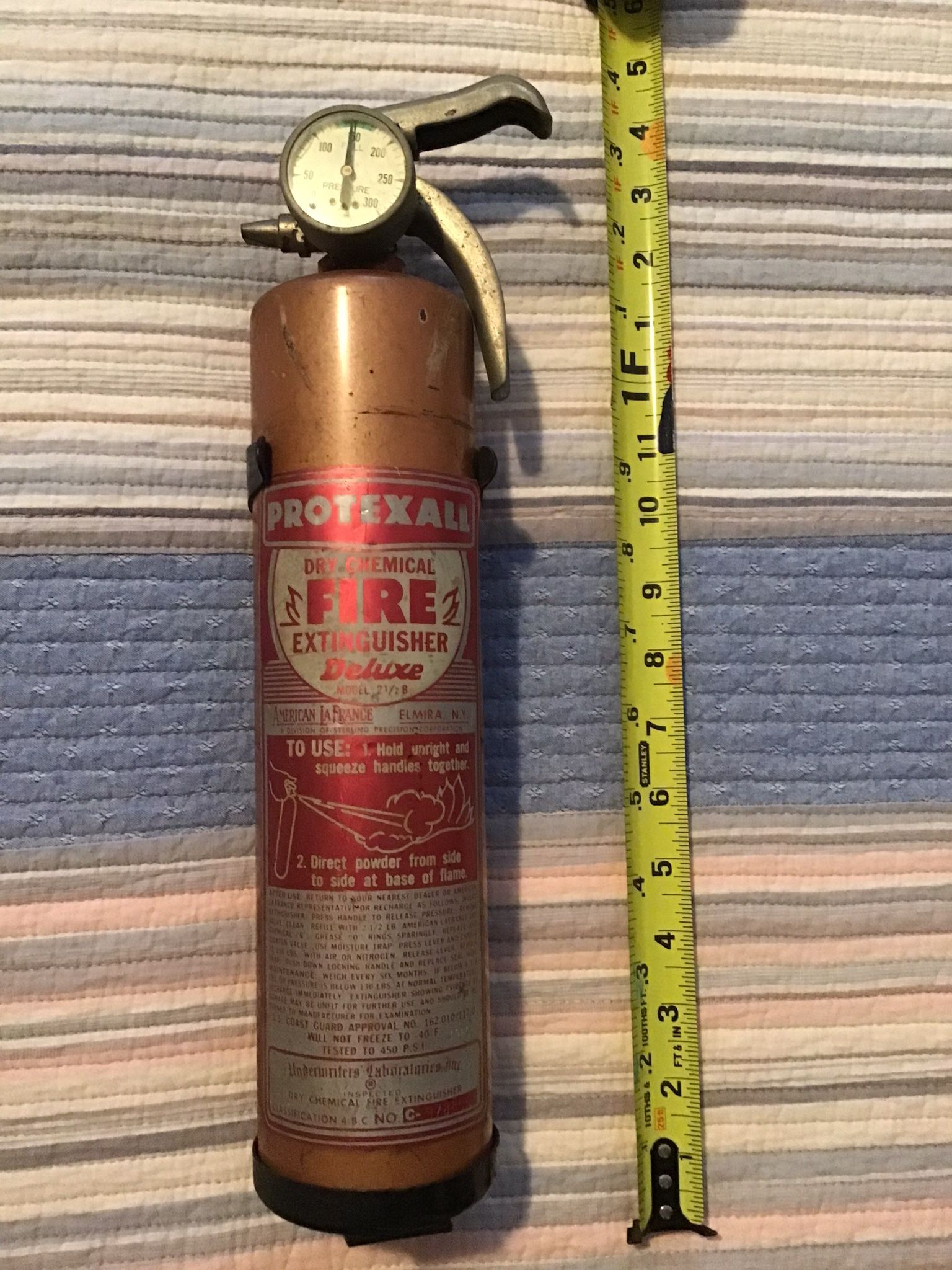 Vintage American LaFrance Dry Chemical Fire Extinguisher