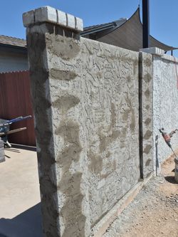 Masonry block walls / stucco