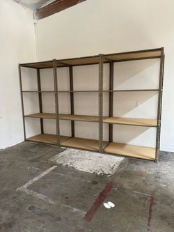 Industrial Racks 48 in W x 30 in D Used Heavy Duty Storage Shelving 4 Tier Delivery Available