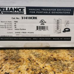 Reliance - 31410CRK Whole House Electric Transfer Switch - For Generator - Hurricane Protection