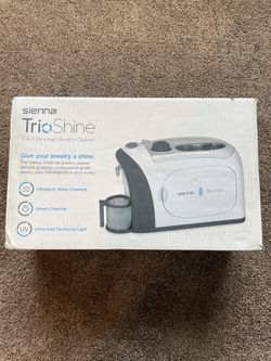 TrioShine 3 in 1 Ultrasonic Jewelry Cleaner Machine, Jewelry Steam Cleaner, UV Light Sanitizer Kills