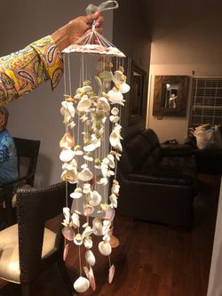 New Wind chime. 28”x 6”. Sea shells