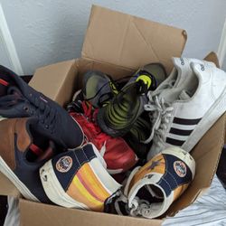Box Of Shoes Various Sizes 