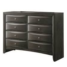 Brand new 59" x 38"H grey or black dresser
