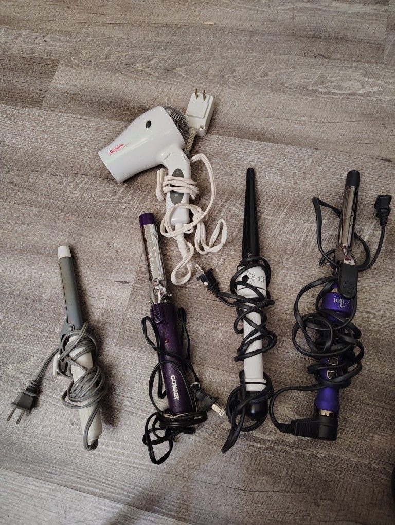 Curling Irons, Hair Dryer, Wand