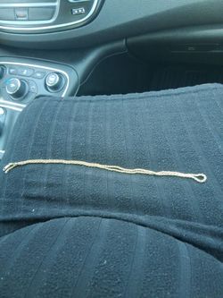 Silver plated gold chain