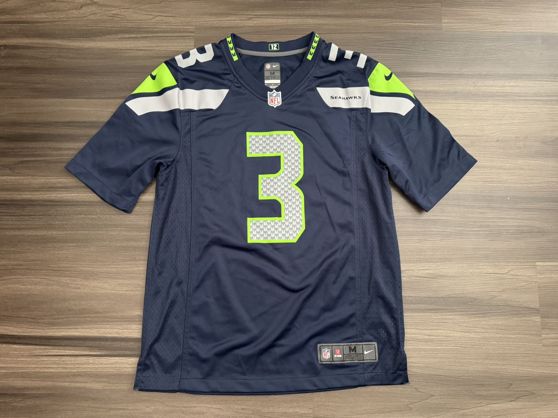 Nike Seattle Seahawks Russell Wilson #3 NFL On Field Football Jersey Men’s M