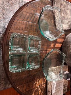 Clear glass bowls