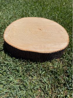 Thick wood piece for chopping board or Wedding cake base (About  3-4 inches thick)