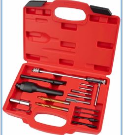 Glow Plug Removal Tool Kit – Professional Remover for Broken and Damaged Glow Plugs – Extractor Set with Complete Accessories for Cylinder Heads
