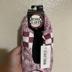 Demon Slayer: Kimetsu no Yaiba Nezuko Kamado Kimono Pattern Slipper Socks - BoxLunch Exclusive