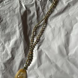 LOW PRICE MOVING- $3000 ANTIQUE JADE NECKLACE 