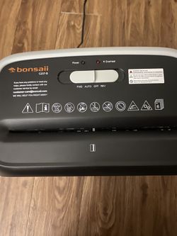 Bonsaii Paper Shredder, 6-sheet Crosscut With Handle And Rollers