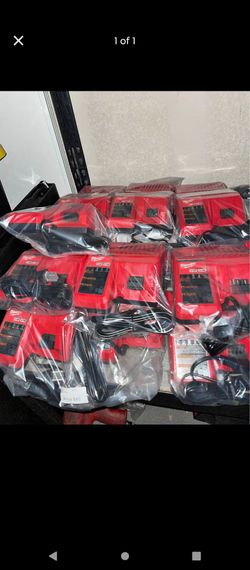 New Milwaukee M12/M18.    Battery chargers....$40 .... each.... $55 for rapid chargers